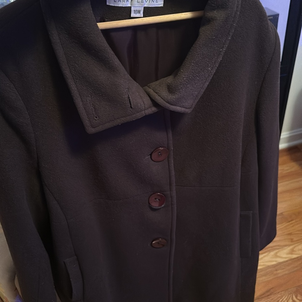 Larry Laviine wool coat 18w - Picture 3 of 12